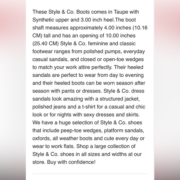 STYLE & Co. Womens Brown Leopard Print Side Zip Masrinaa Booties 7M XLNT Cond. - Picture 14 of 14